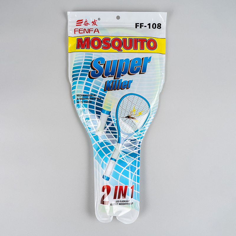 FF-108 取り外し可能な懐中電灯 LED 鉛酸バッテリー 250mAh プラグ付き電気蚊たたき FF-108 取り外し可能な懐中電灯 LED 鉛酸バッテリー 250mAh プラグ付き電気蚊たたき